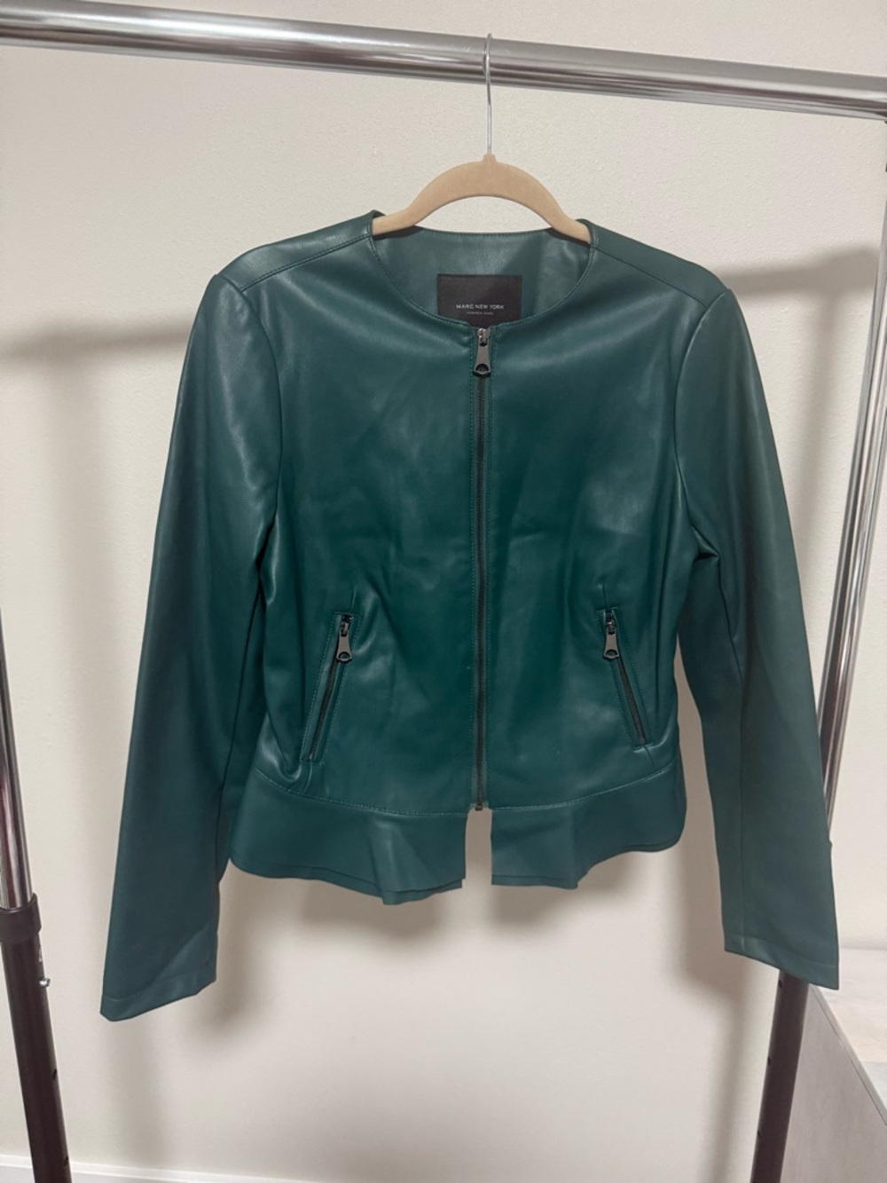 Marc New York by Andrew Marc Emerald Green Leather Jacket *LIKE NEW*